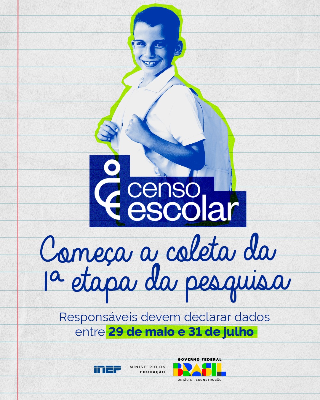 Começa a coleta do Censo Escolar 2024 Conviva Educação