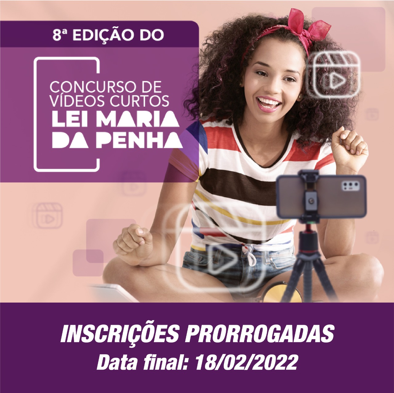 Lei Maria da Penha: prorrogado o prazo de inscrições ao concurso - Conviva  Educação